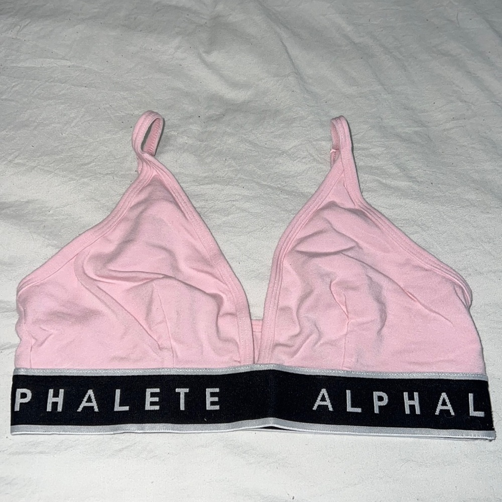 Pink alphalete bra